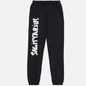 (B13) Good American Sagittarius Black & White Sweatpants, Size 1 = Small, NWT